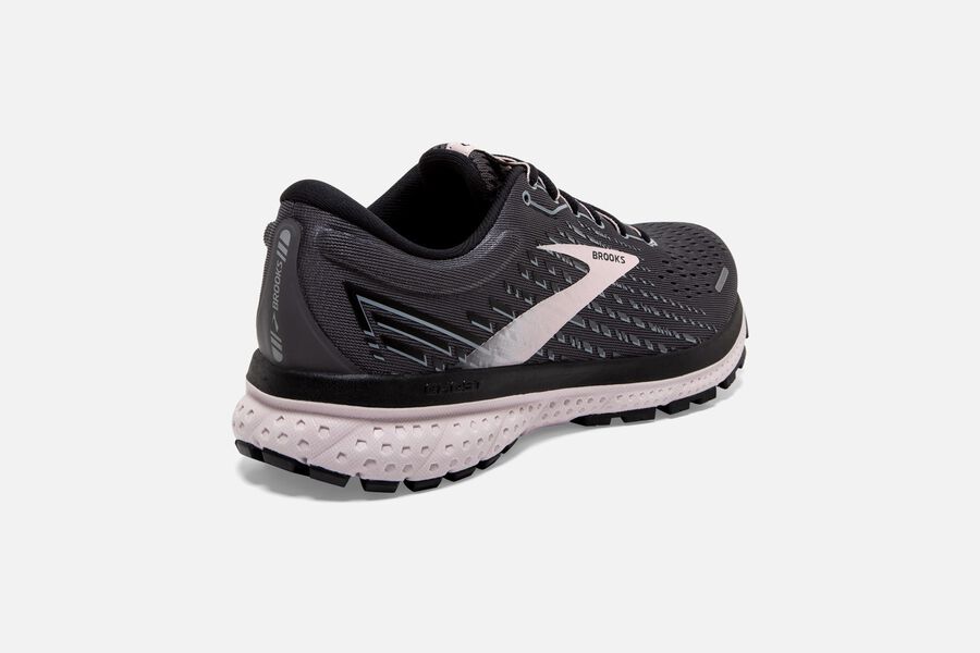 Ghost 13 Road Brooks Running Shoes NZ Womens - Black/Pink - LMRKNT-385